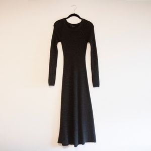 Zara Long Sleeve Knit Maxi Dress